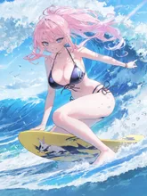 サーフィンの女の子 — ギャルイラストのAIイラスト｜SUPPART