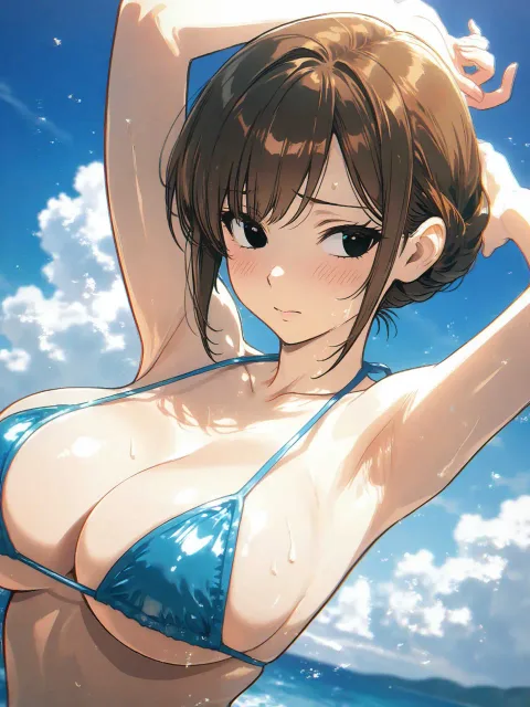 ゆま「髪まとめてるだけだからあんまり見ないで💦」