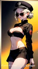 Working Girls Trading Cards - A Sexy Female Commander