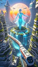 未来都市vol.5 — karenさんのAIイラスト