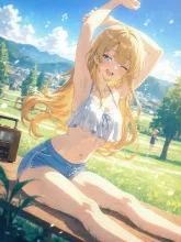 ラジオ体操·夏の朝のはじまり の投稿作品