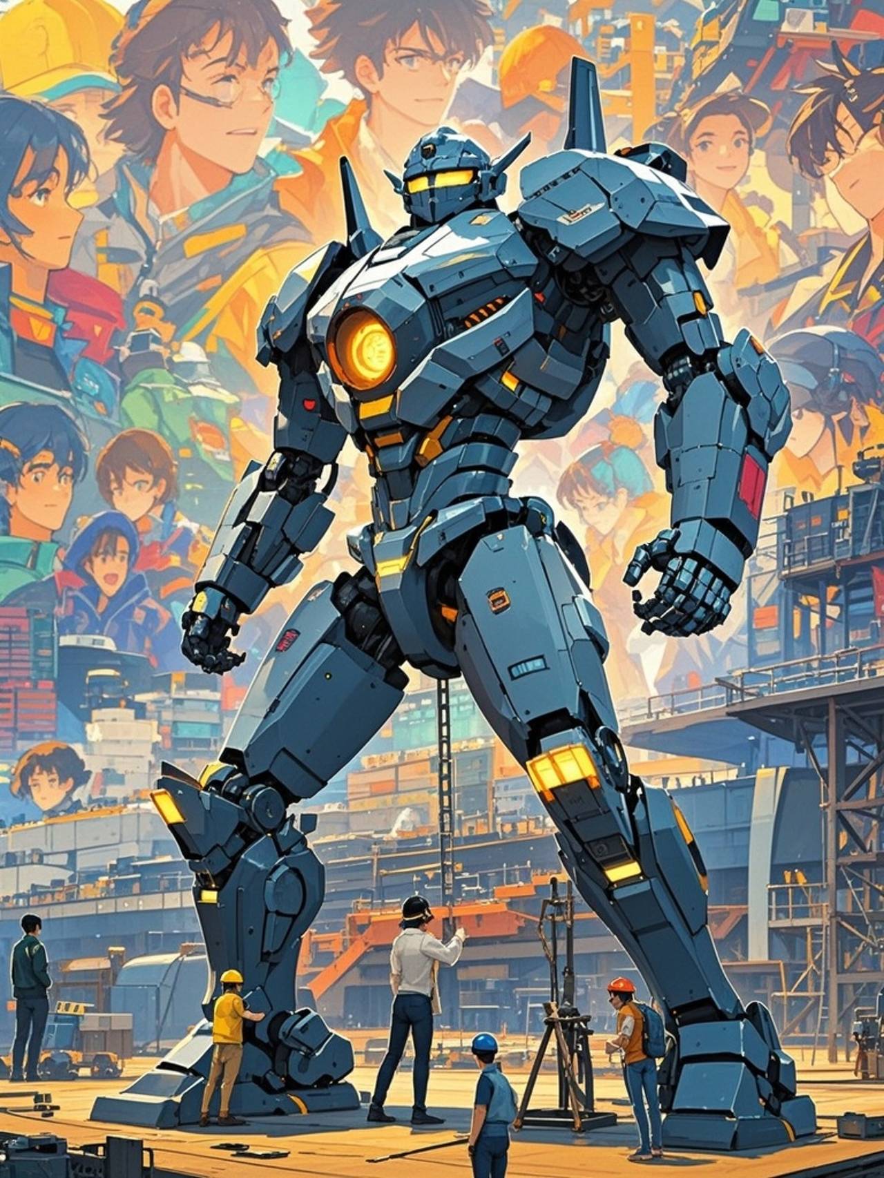 Interactive Jaeger Mech Assembly Experience — あん77さんのAIイラスト