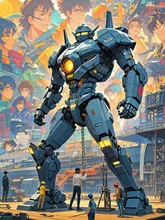 Interactive Jaeger Mech Assembly Experience — あん77さんのAIイラスト