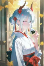 お団子ツインテールの鬼っ娘…白