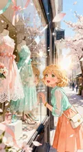 ショーウィンドウの春