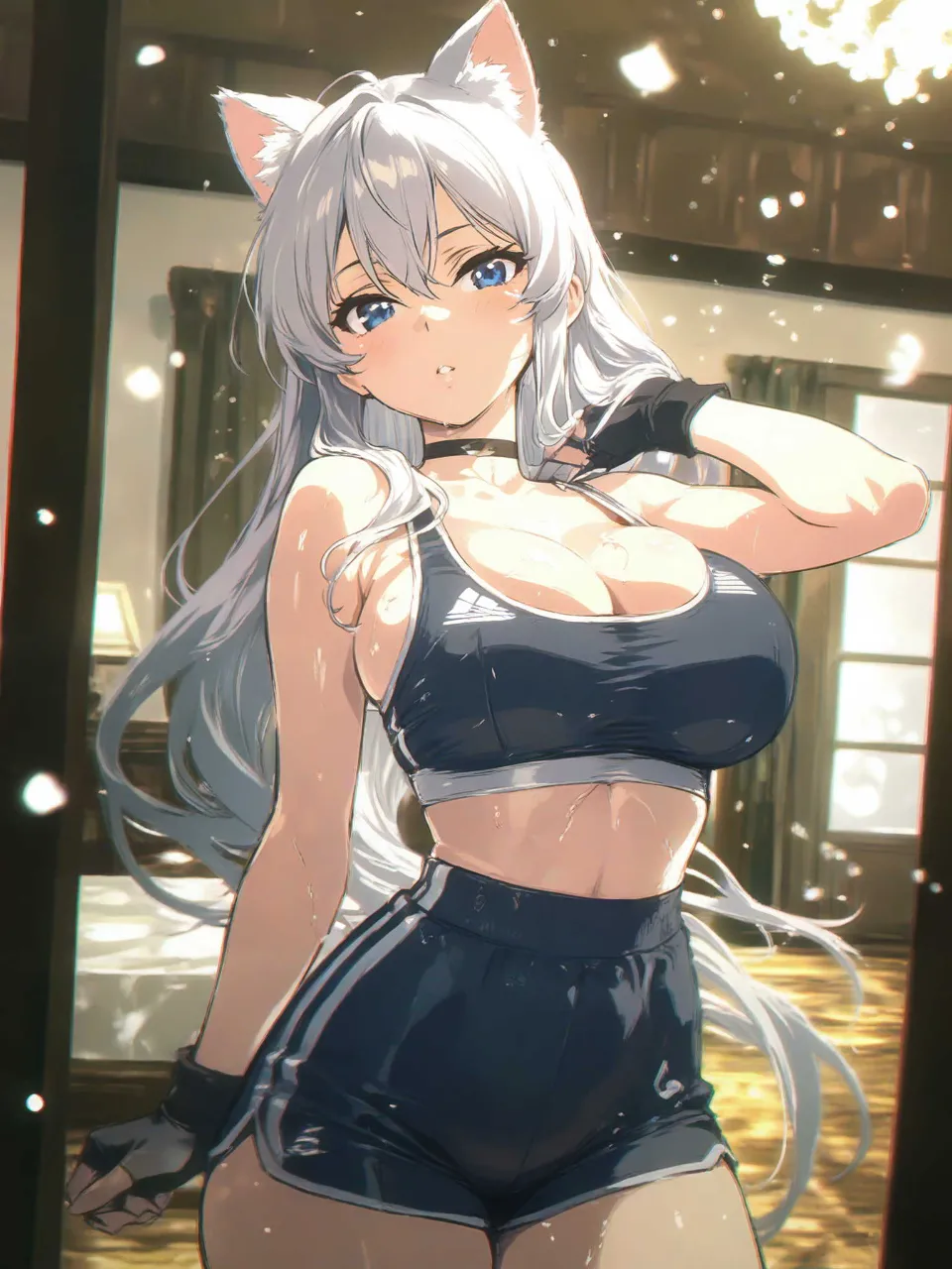 スポーツの猫姉さん — 山中さんのAIイラスト