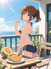 メロンと夏の少女