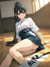 書道ガール·一筆に込める心 の投稿作品