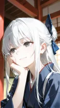 富士山の擬人化·初冠雪のよそおい の投稿作品