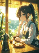 冷たい麦茶の食卓·初夏チャレンジ の投稿作品