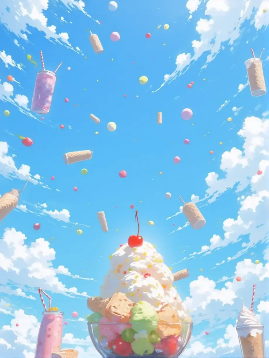夏のスイーツのオンパレード — ASAさんのAIイラスト