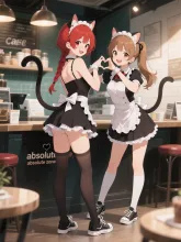 双子の出張猫耳メイド