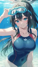水泳教室 — 水中イラストのAIイラスト|SUPPART