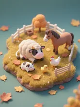 牧場の秋