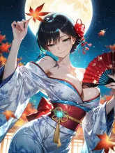妖艶な美女が舞う🍁秋の夜の舞💖