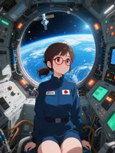 宇宙ステーションの菜摘