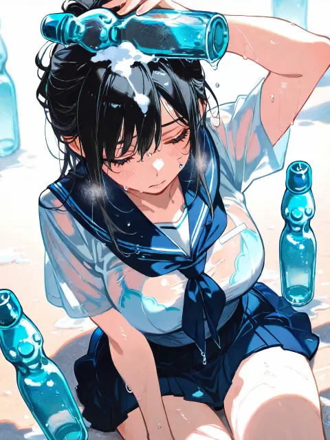 体中がベトベトする…(泣)