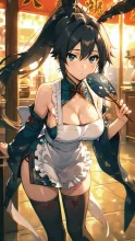 うちわと夏の女性·初夏チャレンジ の投稿作品