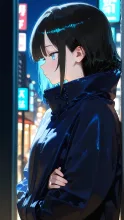 借りた上着·肌寒い夜に の投稿作品