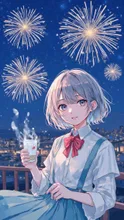 ラムネを持った女の子