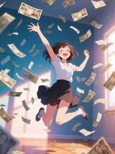 やった〜、これで私も億万長者だ〜っ！！