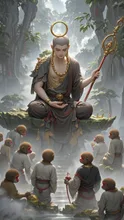 The Bodhisattva and the Assembly of Monkeys