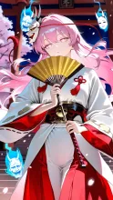 神楽舞の衣装こころちゃん