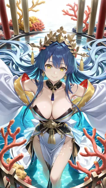 anime style - 竜宮城の乙姫