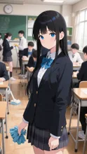 黒髪娘💕男子❗️ちゃんと掃除してよね‼️