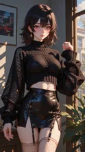 黒ニット