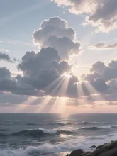 ある日見た天使の階段。