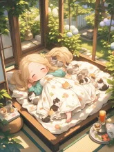 縁側の昼寝
