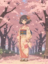 Sakura Kimono Reverie