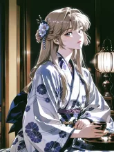 月を見ながらひとり酒