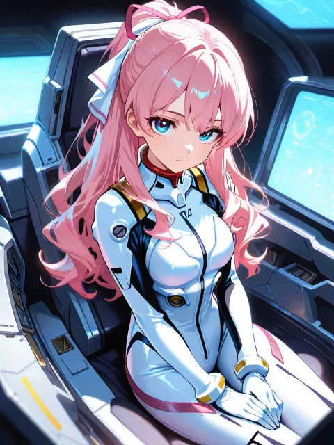highres、absurdres、anime style - 宇宙船のクルー