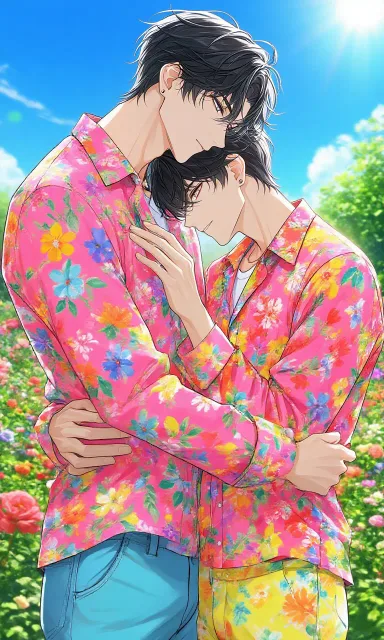 カラフルなシャツ🌈。