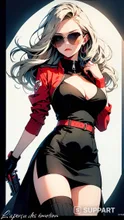 Working Girls Trading Cards - A Sexy female commander of a secret agency with a sense of déjà vu
