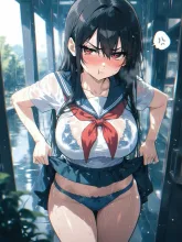 夕立に濡れた彼女·通り雨が暴いた、素顔 の投稿作品