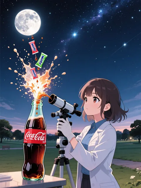 見えないものを見ようとして〜 コーラにメントス詰め込んだ〜♪
