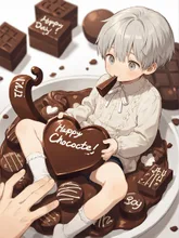 返すよ…義理チョコだけど… — ハニカさんのAIイラスト