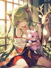 バンビと一緒