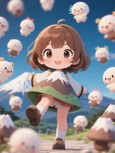 富士山までチビキャラに？！(˶ᵔᗜᵔ˶)