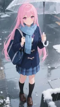 ピンク髪娘💕☔️だねー💕