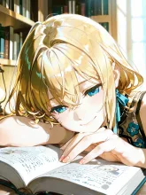 栞をはさむ指·読みかけのページに の投稿作品