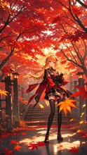 深紅の紅葉