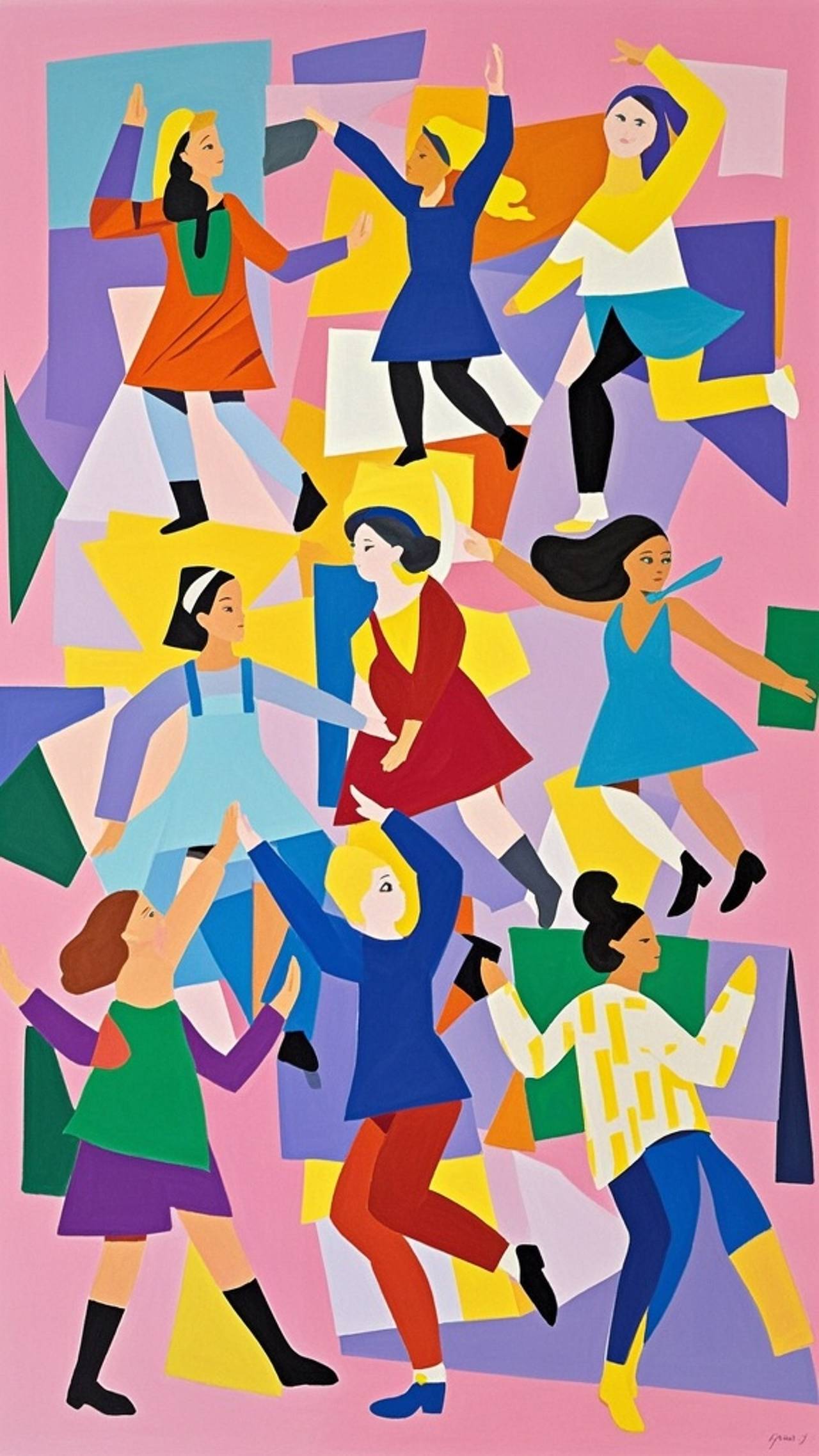 少女たちが輪になって踊る — 井口正樹17さんのAIイラスト