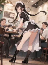 「穂蔵 灯子(ほのぐら とうこ)」メイドカフェのバイト中