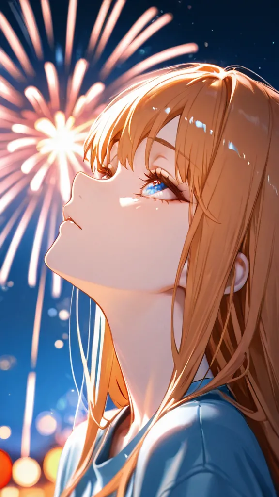 大輪の花火・クーデレ少女