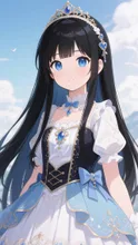 黒髪娘💕メイド達に着飾られて❤️