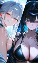 昼のわたし、夜のあたい — ツナおにぎり💖さんのAIイラスト